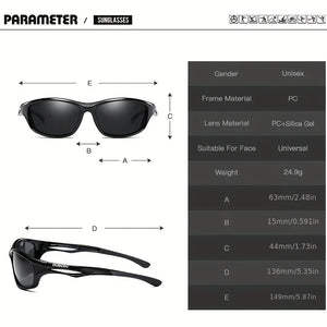 DUBERY Polarized UV400 Protection Sunglasses For Men And Women 8 Colors Model 166