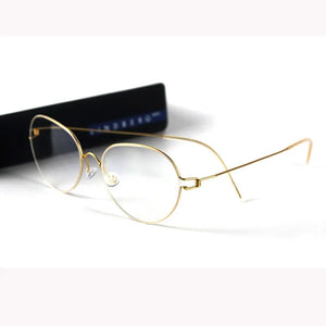 Danish Design pure handmade spectacle frame with prescription spectacle lens men and women's oval frame glasses with myopia anti