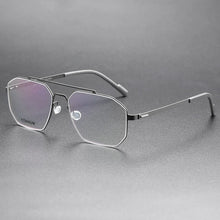 Load image into Gallery viewer, Demark Screwless Double-beam Glasses Frame Men Women Titanium Myopia Spectacle Optical Eyeglasses Square Prescription Eyewear