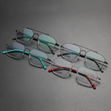 Load image into Gallery viewer, Demark Screwless Double-beam Glasses Frame Men Women Titanium Myopia Spectacle Optical Eyeglasses Square Prescription Eyewear