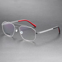 Load image into Gallery viewer, Demark Screwless Double-beam Glasses Frame Men Women Titanium Myopia Spectacle Optical Eyeglasses Square Prescription Eyewear