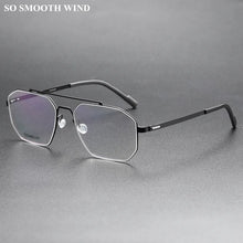 Load image into Gallery viewer, Demark Screwless Double-beam Glasses Frame Men Women Titanium Myopia Spectacle Optical Eyeglasses Square Prescription Eyewear