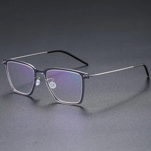 Denmark 6554 Square Myopia Reading Titanium Glasses Frames Men Women Eyeglasses Ultra-light Prescription Gafas Eyewear De Oculos
