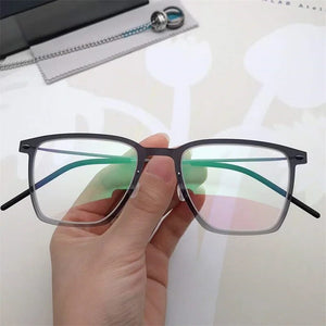 Denmark 6554 Square Myopia Reading Titanium Glasses Frames Men Women Eyeglasses Ultra-light Prescription Gafas Eyewear De Oculos
