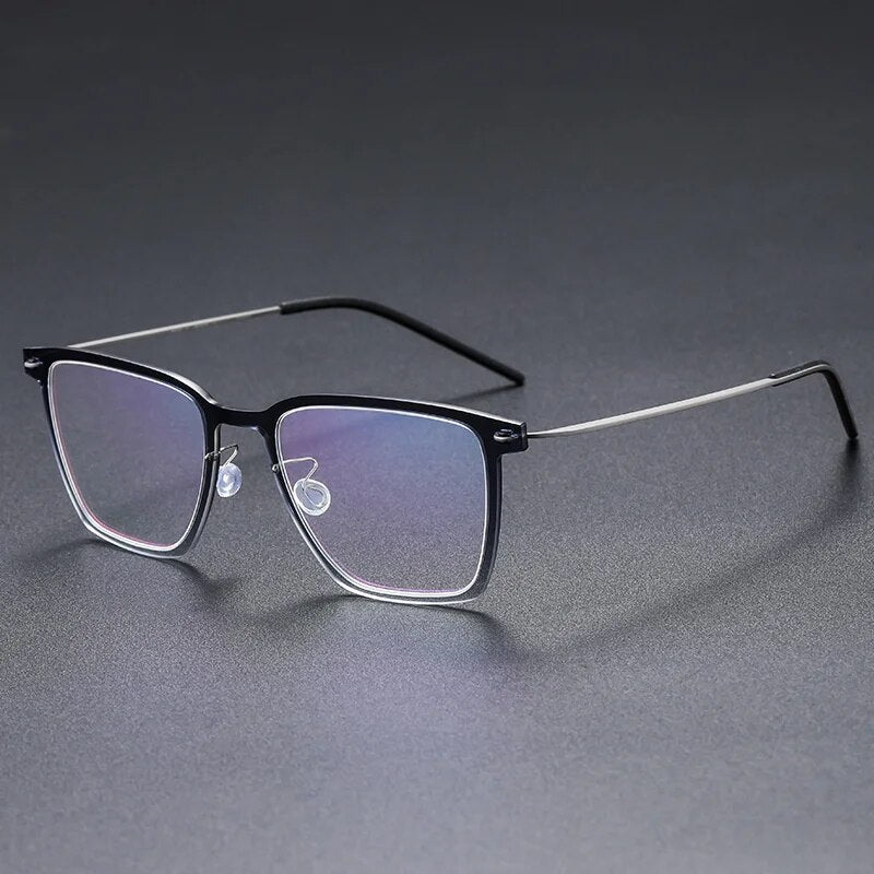 Denmark 6554 Square Myopia Reading Titanium Glasses Frames Men Women Eyeglasses Ultra-light Prescription Gafas Eyewear De Oculos