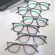 Load image into Gallery viewer, Denmark 6554 Square Myopia Reading Titanium Glasses Frames Men Women Eyeglasses Ultra-light Prescription Gafas Eyewear De Oculos