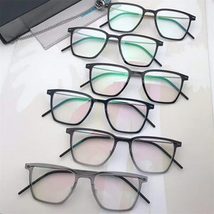 Denmark 6554 Square Myopia Reading Titanium Glasses Frames Men Women Eyeglasses Ultra-light Prescription Gafas Eyewear De Oculos