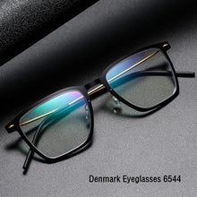Load image into Gallery viewer, Denmark 6554 Square Myopia Reading Titanium Glasses Frames Men Women Eyeglasses Ultra-light Prescription Gafas Eyewear De Oculos