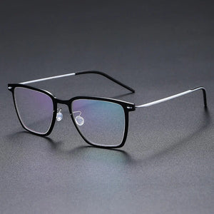 Denmark 6554 Square Myopia Reading Titanium Glasses Frames Men Women Eyeglasses Ultra-light Prescription Gafas Eyewear De Oculos