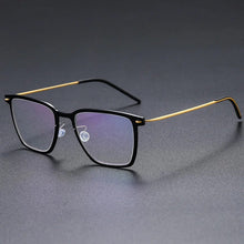 Load image into Gallery viewer, Denmark 6554 Square Myopia Reading Titanium Glasses Frames Men Women Eyeglasses Ultra-light Prescription Gafas Eyewear De Oculos