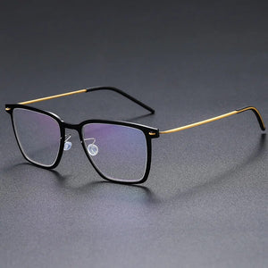 Denmark 6554 Square Myopia Reading Titanium Glasses Frames Men Women Eyeglasses Ultra-light Prescription Gafas Eyewear De Oculos