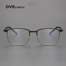 Load image into Gallery viewer, Denmark Berlin Eyewear Prescription Eyeglasses Frame for Women Square Myopia Optical Super light pure Titanium Glasses Frame Men