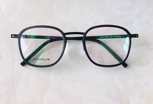 Denmark Brand 9781 Titanium Glasses Frame Ultralight Retro Oval Men Women Eyeglasses Eyewear Prescription Optical Oculos De Grau