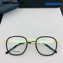Load image into Gallery viewer, Denmark Brand 9781 Titanium Glasses Frame Ultralight Retro Oval Men Women Eyeglasses Eyewear Prescription Optical Oculos De Grau