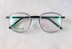 Denmark Brand 9781 Titanium Glasses Frame Ultralight Retro Oval Men Women Eyeglasses Eyewear Prescription Optical Oculos De Grau