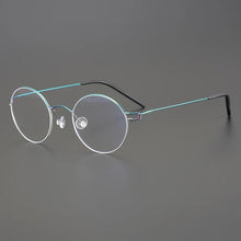 Load image into Gallery viewer, Denmark Brand Designer Screwless Eyeglasses Retro Round Wire Titanium Alloy Glasses Frame Ultralight Men Women Myopia Eyewear