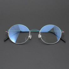 Load image into Gallery viewer, Denmark Brand Designer Screwless Eyeglasses Retro Round Wire Titanium Alloy Glasses Frame Ultralight Men Women Myopia Eyewear