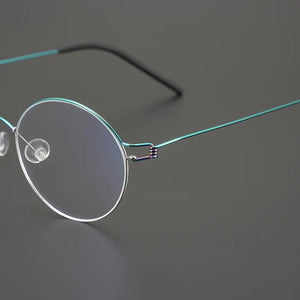 Denmark Brand Designer Screwless Eyeglasses Retro Round Wire Titanium Alloy Glasses Frame Ultralight Men Women Myopia Eyewear