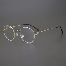 Load image into Gallery viewer, Denmark Brand Designer Screwless Eyeglasses Retro Round Wire Titanium Alloy Glasses Frame Ultralight Men Women Myopia Eyewear