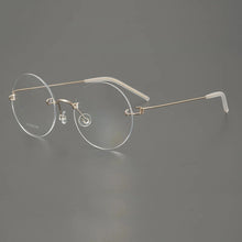Load image into Gallery viewer, Denmark Brand Frameless Round Eyeglasses 356 Ultralight Men Screwless Titanium Glasses Frames Rimless Spectacles Women Spectacle