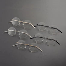 Load image into Gallery viewer, Denmark Brand Frameless Round Eyeglasses 356 Ultralight Men Screwless Titanium Glasses Frames Rimless Spectacles Women Spectacle