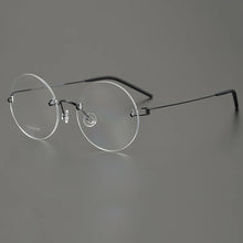 Load image into Gallery viewer, Denmark Brand Frameless Round Eyeglasses 356 Ultralight Men Screwless Titanium Glasses Frames Rimless Spectacles Women Spectacle