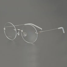 Load image into Gallery viewer, Denmark Brand Frameless Round Eyeglasses 356 Ultralight Men Screwless Titanium Glasses Frames Rimless Spectacles Women Spectacle