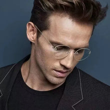 Load image into Gallery viewer, Denmark Brand Frameless Round Eyeglasses 356 Ultralight Men Screwless Titanium Glasses Frames Rimless Spectacles Women Spectacle