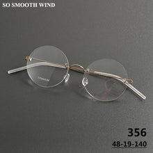 Load image into Gallery viewer, Denmark Brand Frameless Round Eyeglasses 356 Ultralight Men Screwless Titanium Glasses Frames Rimless Spectacles Women Spectacle