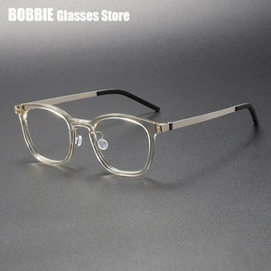 Denmark Brand Glasses Frame 1051 Ultralight Screwless Men Prescription Optical Eyeglasses Anti Blue Light Spectacles Eyewear New