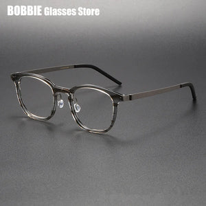 Denmark Brand Glasses Frame 1051 Ultralight Screwless Men Prescription Optical Eyeglasses Anti Blue Light Spectacles Eyewear New