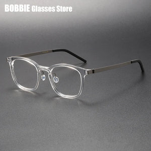 Denmark Brand Glasses Frame 1051 Ultralight Screwless Men Prescription Optical Eyeglasses Anti Blue Light Spectacles Eyewear New