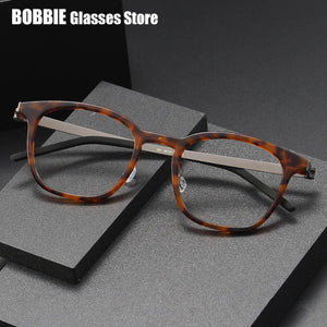Denmark Brand Glasses Frame 1051 Ultralight Screwless Men Prescription Optical Eyeglasses Anti Blue Light Spectacles Eyewear New