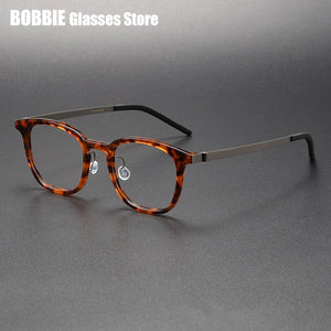 Denmark Brand Glasses Frame 1051 Ultralight Screwless Men Prescription Optical Eyeglasses Anti Blue Light Spectacles Eyewear New