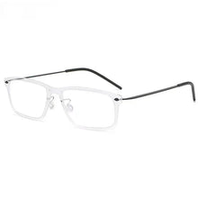 Load image into Gallery viewer, Denmark Brand Men&#39;s Screwless Glasses Frame Titanium Square Eyeglasses 6507 Women Myopia Prescription Eyewear Blue Lens Gafas