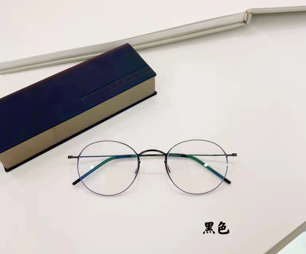 Denmark Brand Pure Titanium Glasses Frame Men Round Screwless Ultralight Prescription Eyeglasses Women Optical Eyewear Oculos De