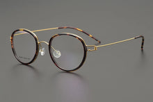 Load image into Gallery viewer, Denmark Brand Retro Oval Round Eyeglasses Titanium Glasses Frame Men Woman Screwless Ultralight Spectacles Eyewear with Rubber