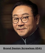 Load image into Gallery viewer, Denmark Brand Retro Round Titanium Glasses Frame Men Screwless Ultralight Eyewear Women Optical Prescription Eyeglasses 6541