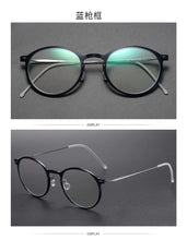 Load image into Gallery viewer, Denmark Brand Retro Round Titanium Glasses Frame Men Screwless Ultralight Eyewear Women Optical Prescription Eyeglasses 6541