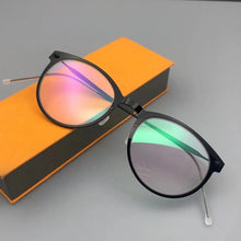 Load image into Gallery viewer, Denmark Brand Retro Round Titanium Glasses Frame Men Screwless Ultralight Eyewear Women Optical Prescription Eyeglasses 6541