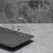 Load image into Gallery viewer, Denmark Brand Rimless Glasses Frame Men Women Pure Titanium Frameless Ultralight Eyeglasses Prescription Myopia Spectacles