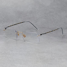 Load image into Gallery viewer, Denmark Brand Rimless Glasses Frame Men Women Pure Titanium Frameless Ultralight Eyeglasses Prescription Myopia Spectacles