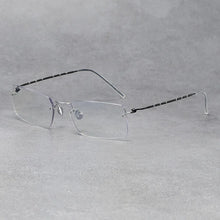 Load image into Gallery viewer, Denmark Brand Rimless Glasses Frame Men Women Pure Titanium Frameless Ultralight Eyeglasses Prescription Myopia Spectacles