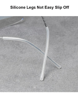 Denmark Brand Rimless Glasses Frame Men Women Pure Titanium Frameless Ultralight Eyeglasses Prescription Myopia Spectacles