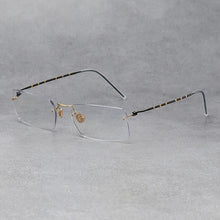 Load image into Gallery viewer, Denmark Brand Rimless Glasses Frame Men Women Pure Titanium Frameless Ultralight Eyeglasses Prescription Myopia Spectacles