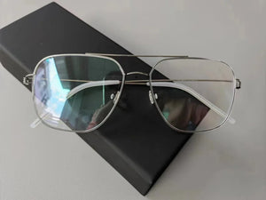 Denmark Brand Screwless Eyewear Ultralight Titanium Glasses Frame Men Women Double Beam Square Optical Eyeglasses Blue Light Len