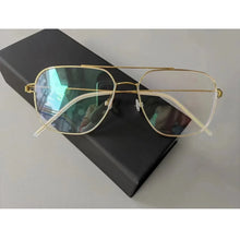 Load image into Gallery viewer, Denmark Brand Screwless Eyewear Ultralight Titanium Glasses Frame Men Women Double Beam Square Optical Eyeglasses Blue Light Len