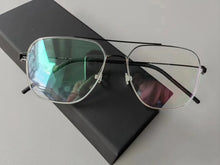 Load image into Gallery viewer, Denmark Brand Screwless Eyewear Ultralight Titanium Glasses Frame Men Women Double Beam Square Optical Eyeglasses Blue Light Len