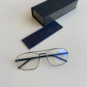 Denmark Brand Square Double Beam Glasses Frame Men Women Ultra-light Prescription Myopia No Screw Eyeglasses Frame Gafas 9618