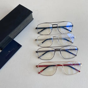 Denmark Brand Square Double Beam Glasses Frame Men Women Ultra-light Prescription Myopia No Screw Eyeglasses Frame Gafas 9618
